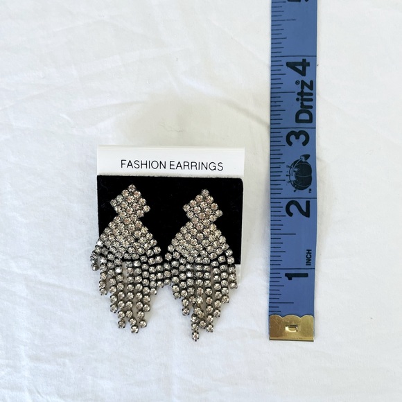 Rhinestone Earrings & Necklace - Picture 3 of 4